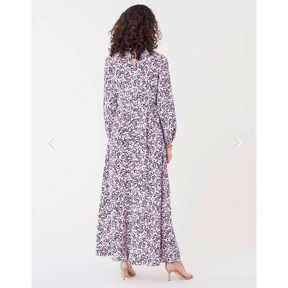 NWT Diane von Furstenberg Ivette Silk Maxi Dress - Picture 4 of 13
